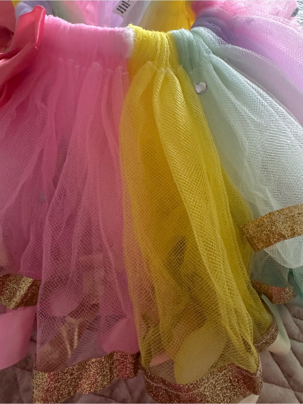 Unicorn Rainbow Tutu Dress Girls Size 7 - Picture 14 of 17